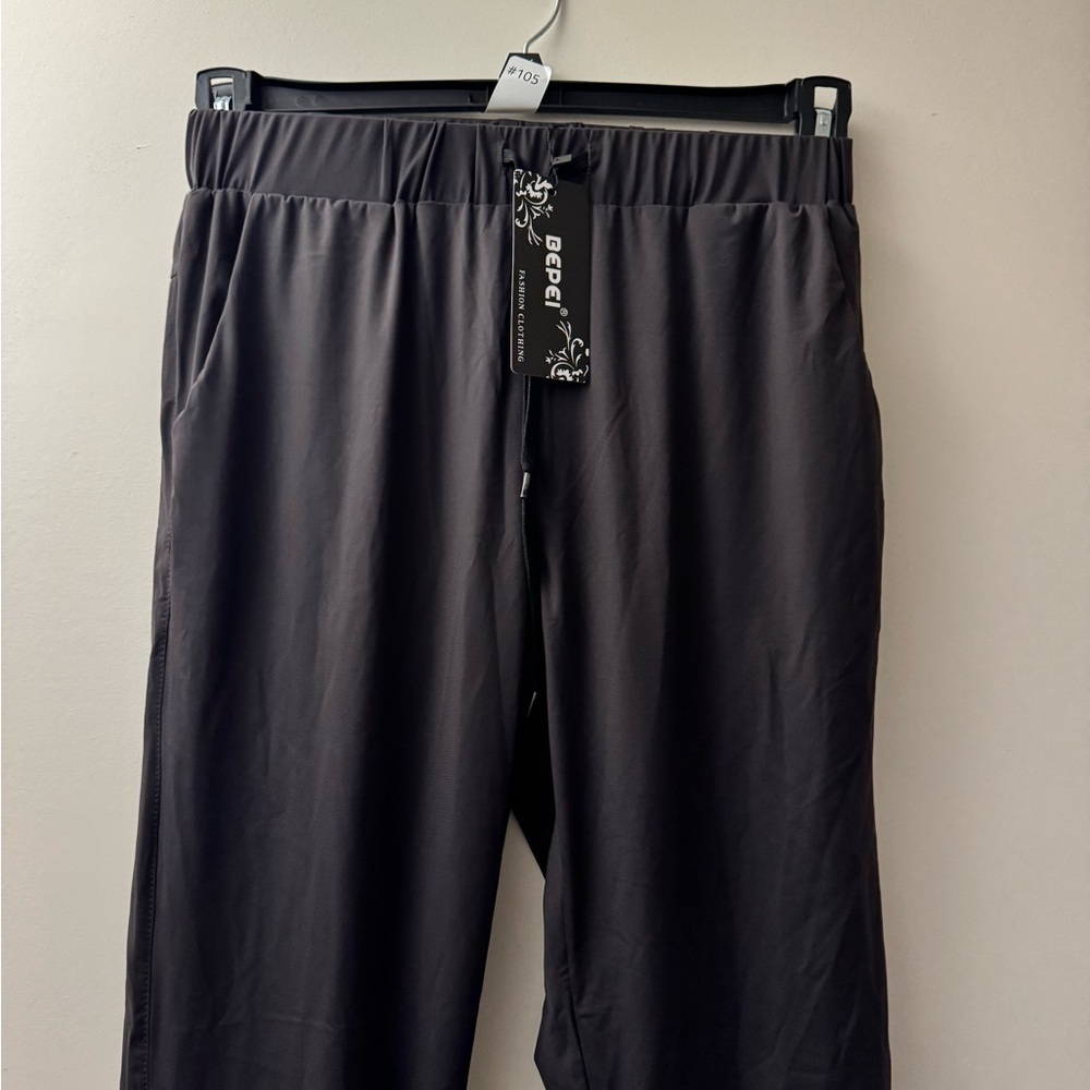 Black Joggers with Elastic Waistband - Picture 2 of 4